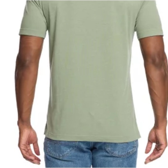New Mens Green Short Sleeve Tee Relaxed Fit Size XL - Picture 4 of 4